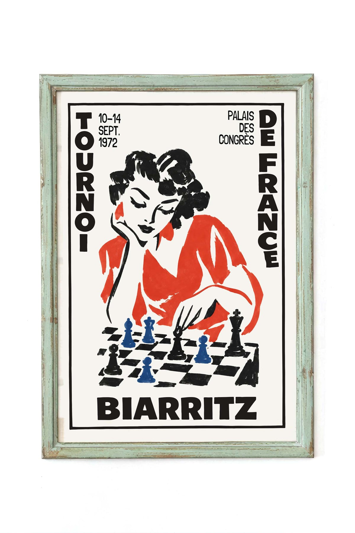 Biarritz Chess Tournament Poster