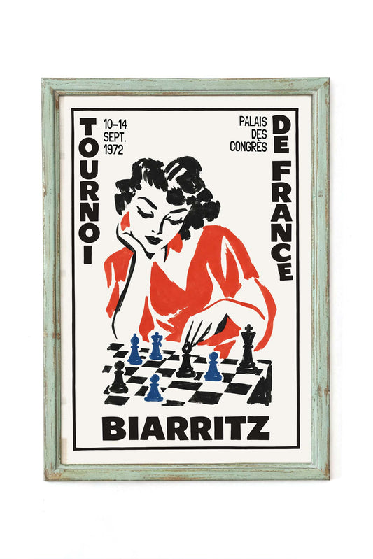 Biarritz Chess Tournament Poster