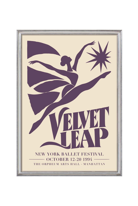 Velvet Leap Ballet Poster Print