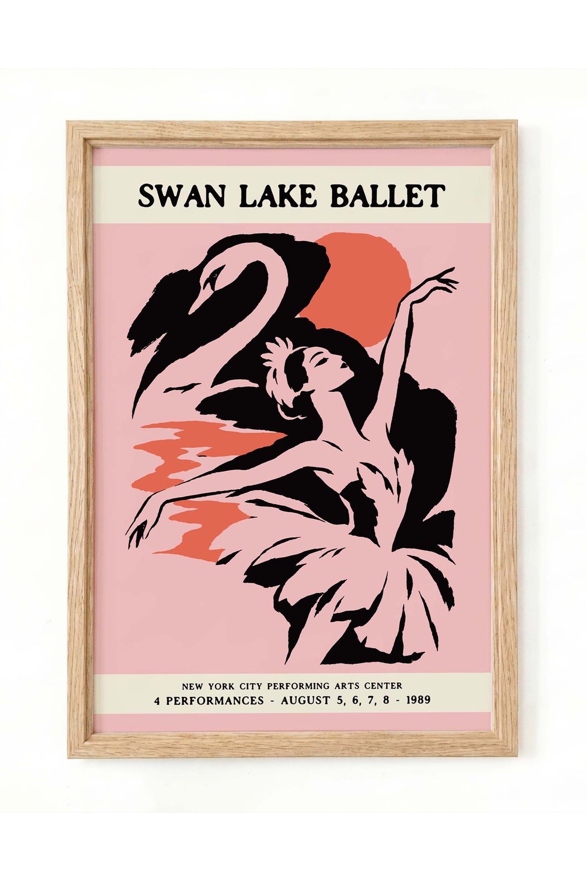 Swan Lake Ballet Poster