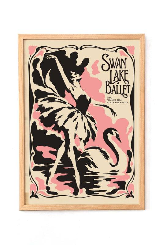 Swan Lake Ballet Dance Poster Print