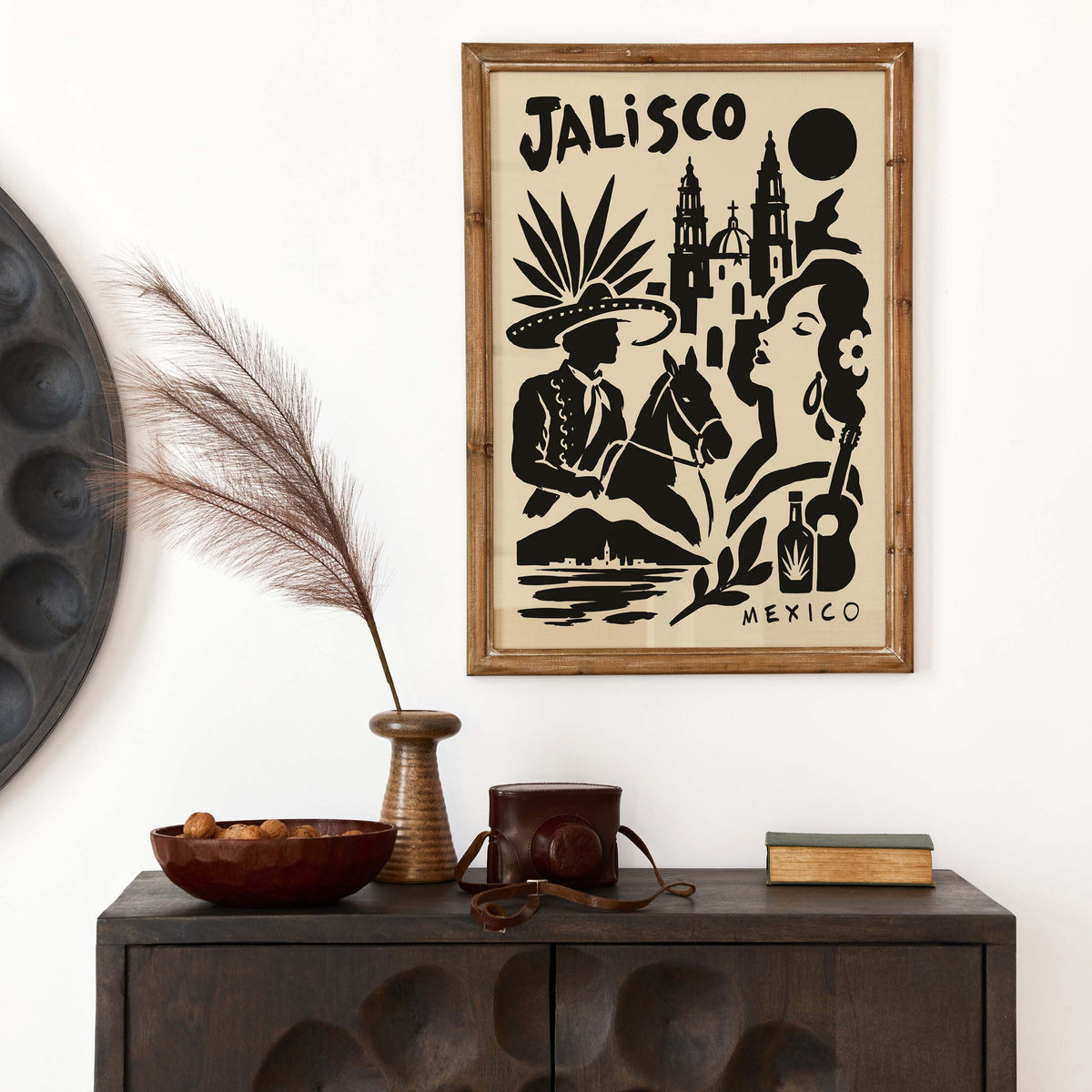 Jalisco Mexico Travel Poster Print Wall Art