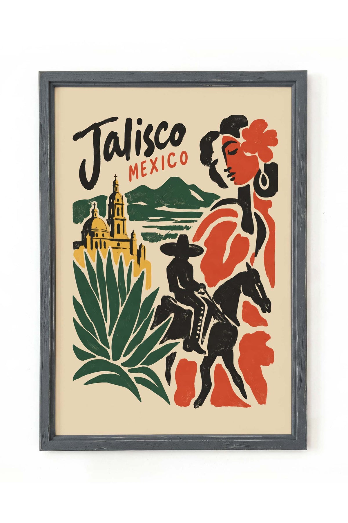 Jalisco Mexico Travel Poster Print