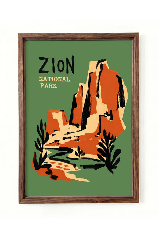 Grafika Park Narodowy Zion