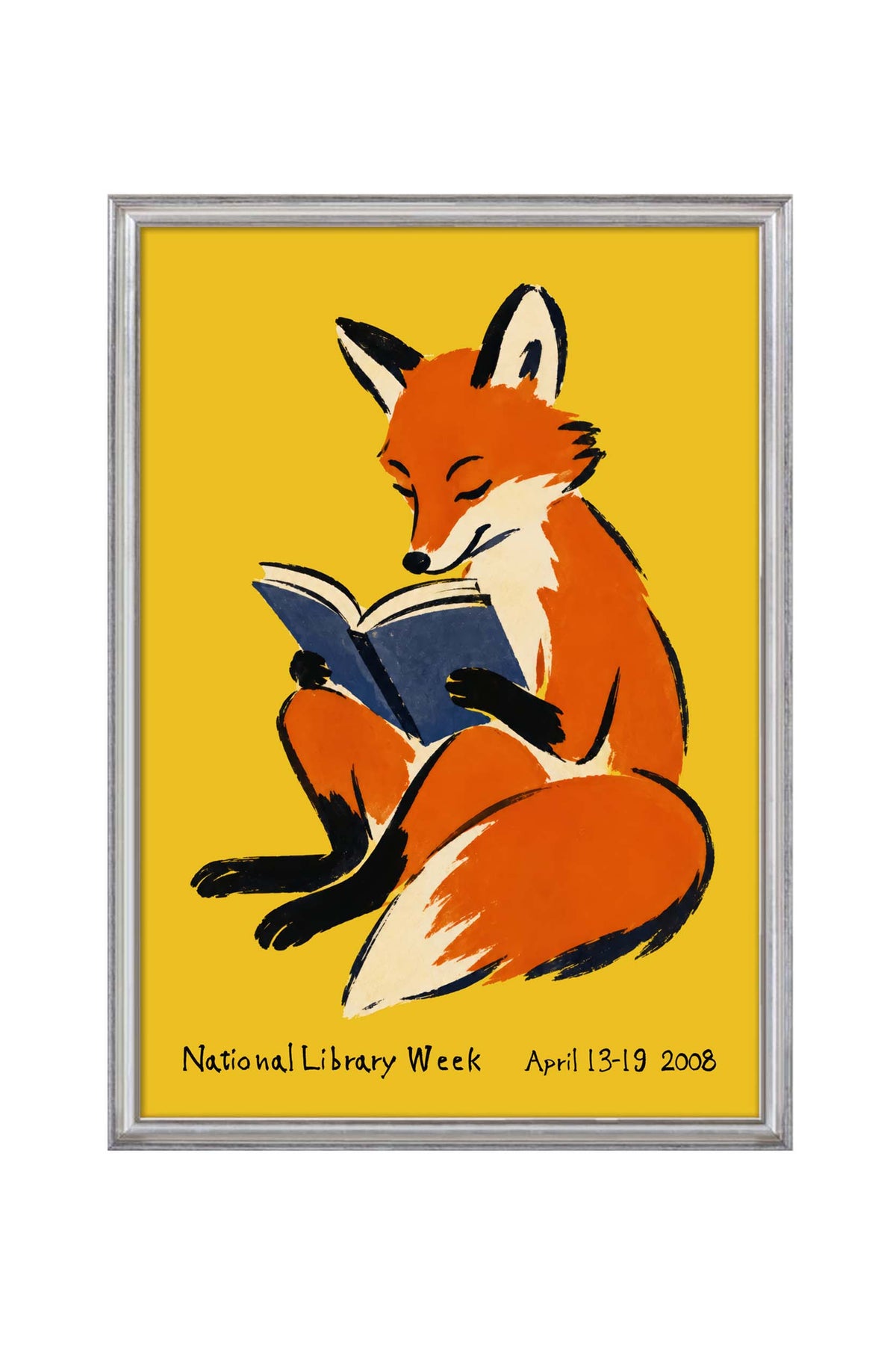 National Library Fox Reading Print