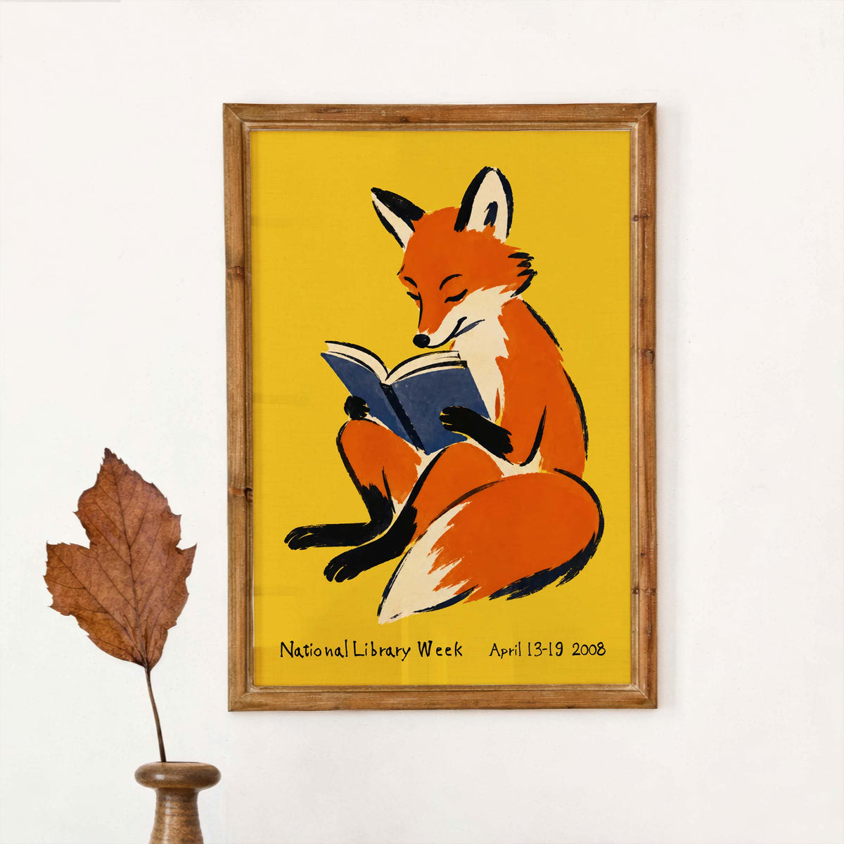 National Library Fox Reading Print