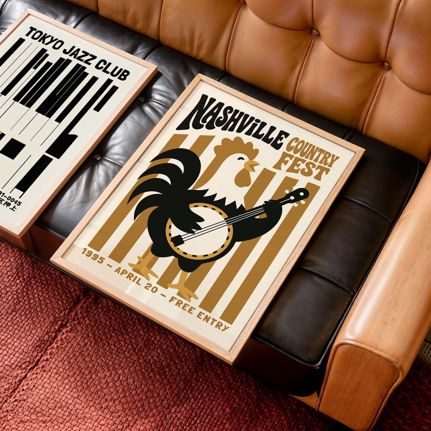 Nashville Country Fest Poster For Music Room