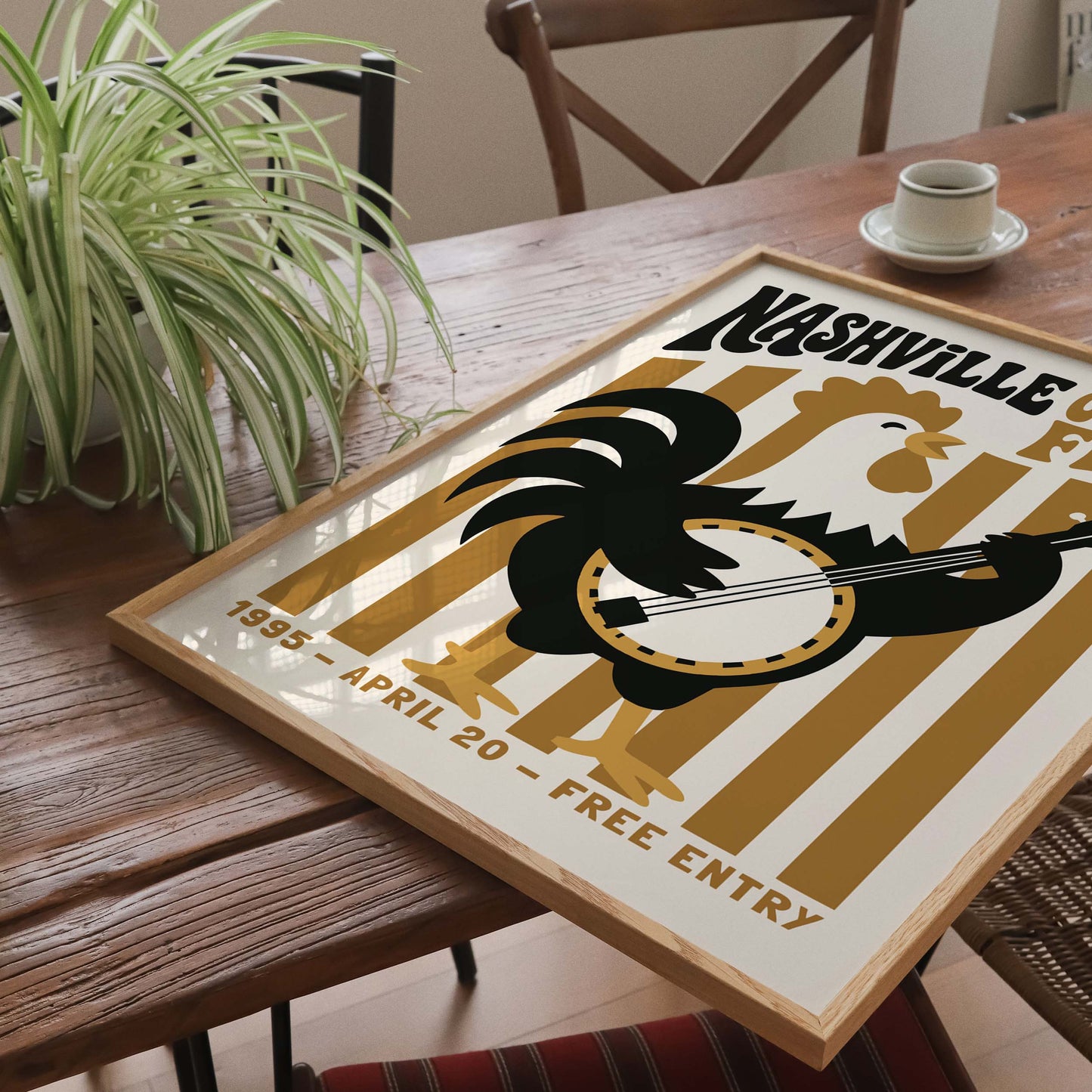 Nashville Country Fest Poster For Music Room