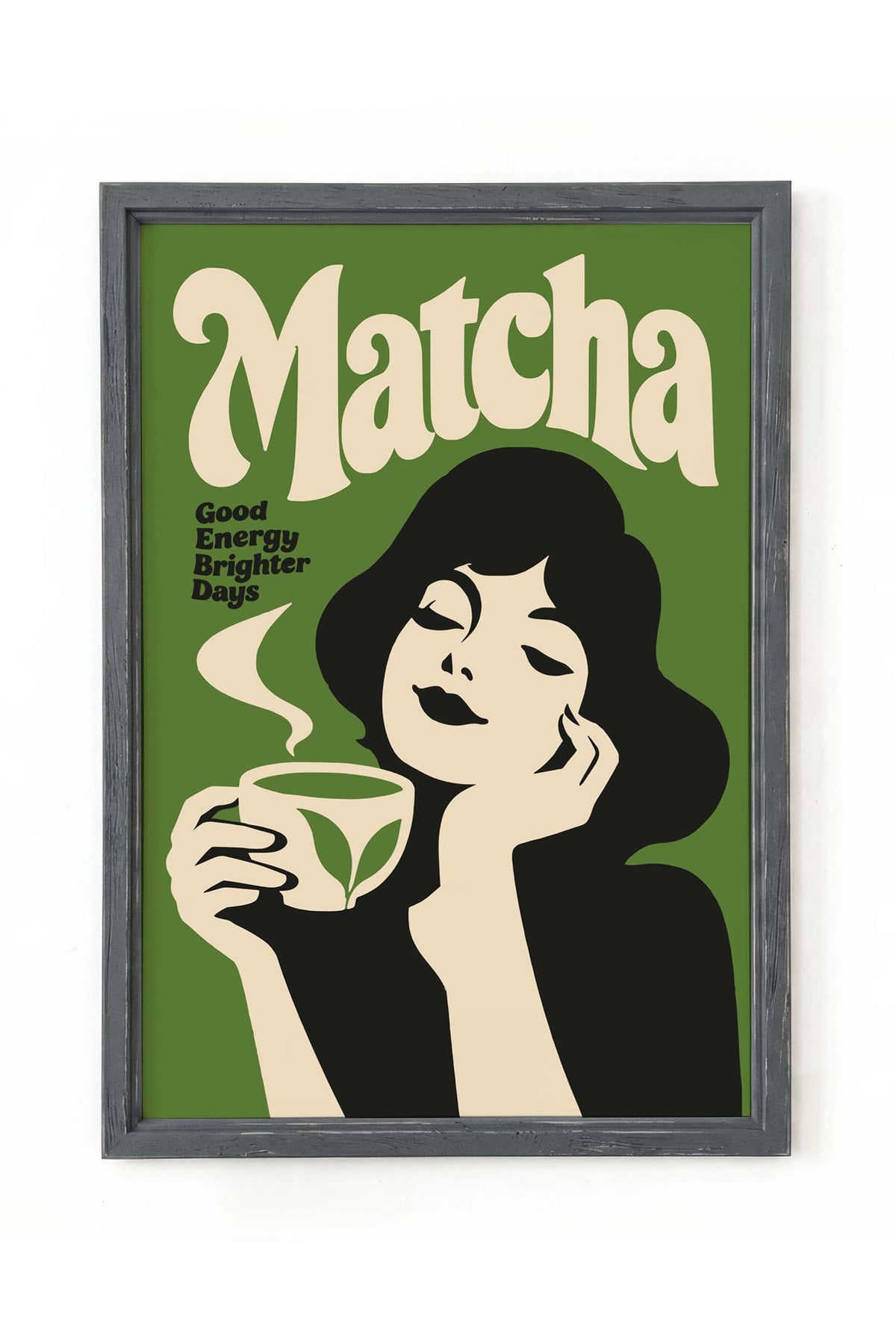 Matcha Tea Woman Wall Art