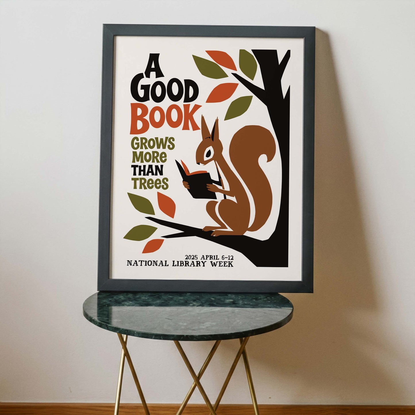 National Library Week Poster For Reading Room