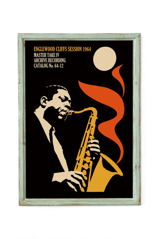 Jazz Saxophonist Wall Art Print