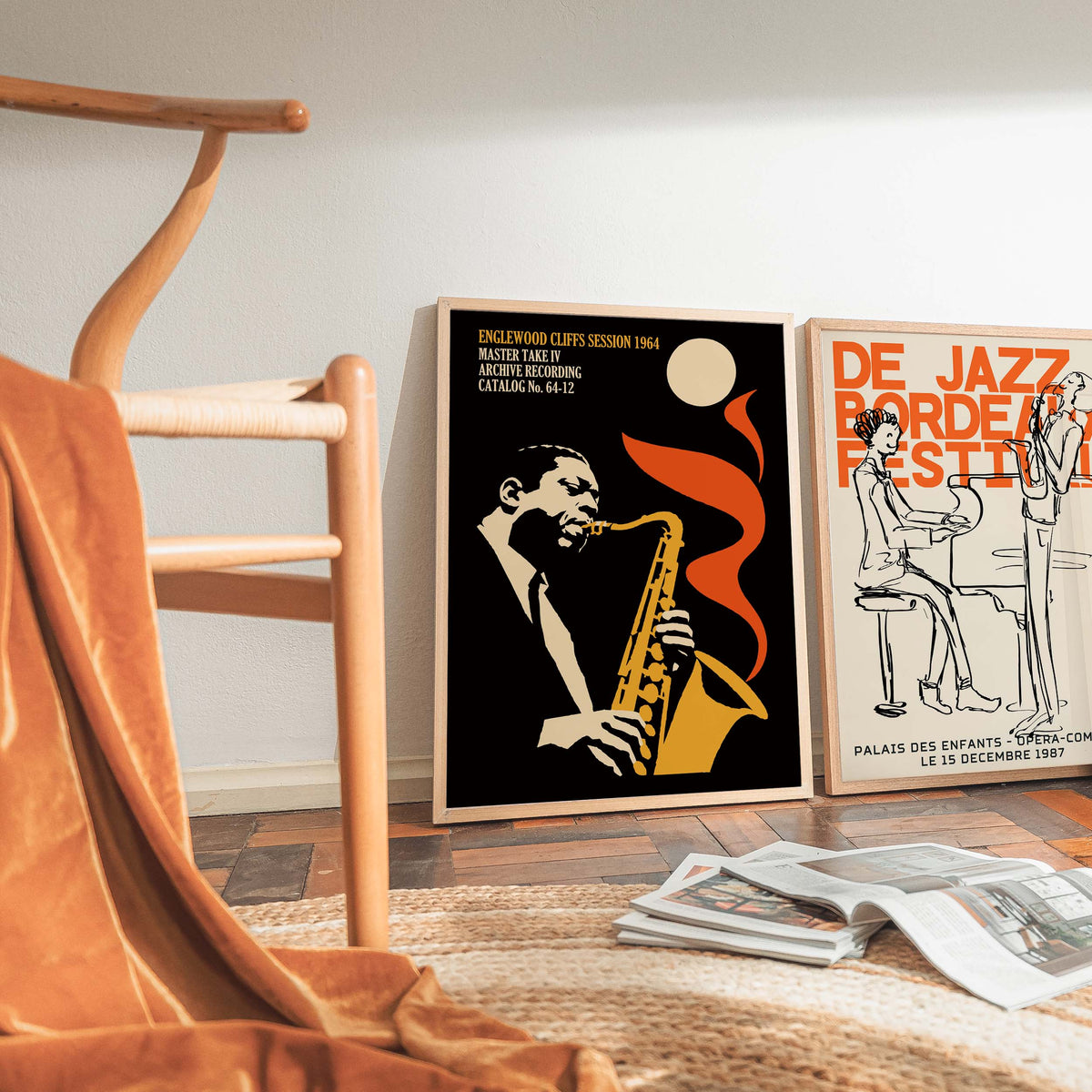 Jazz Saxophonist Wall Art Print