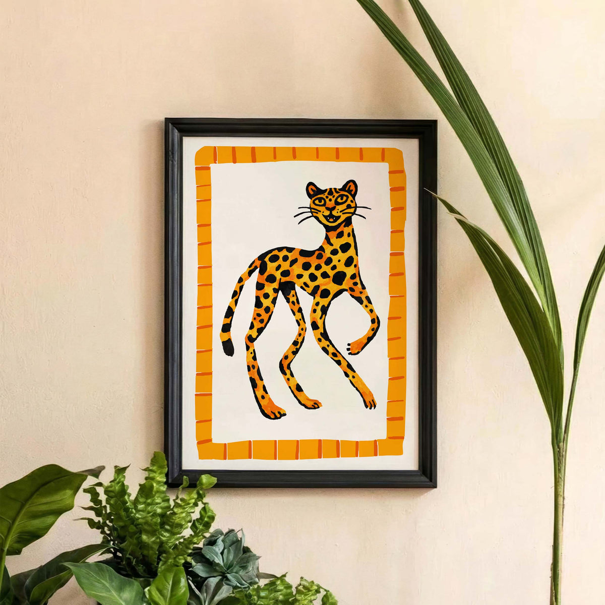 Leopard Wildlife Poster Wall Art