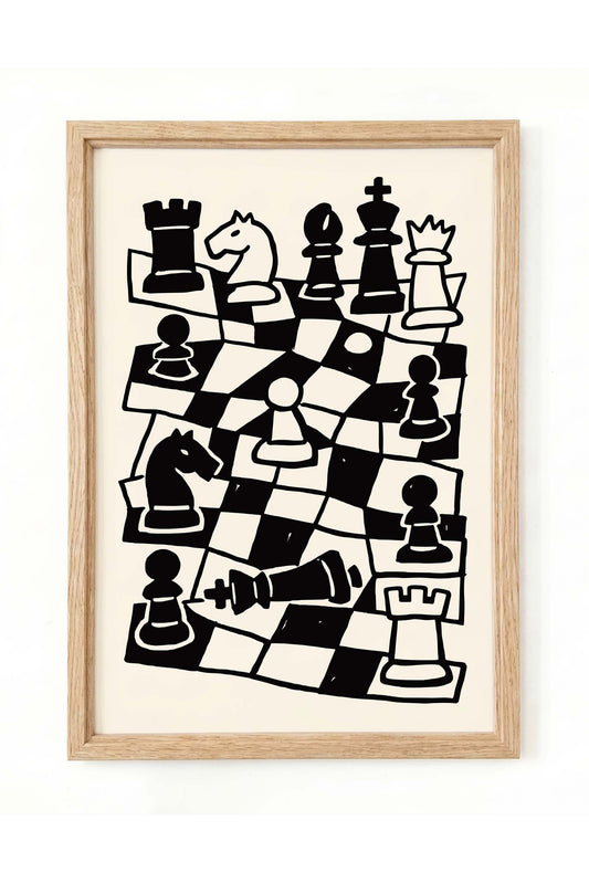 Chess Strategy Game Poster Print
