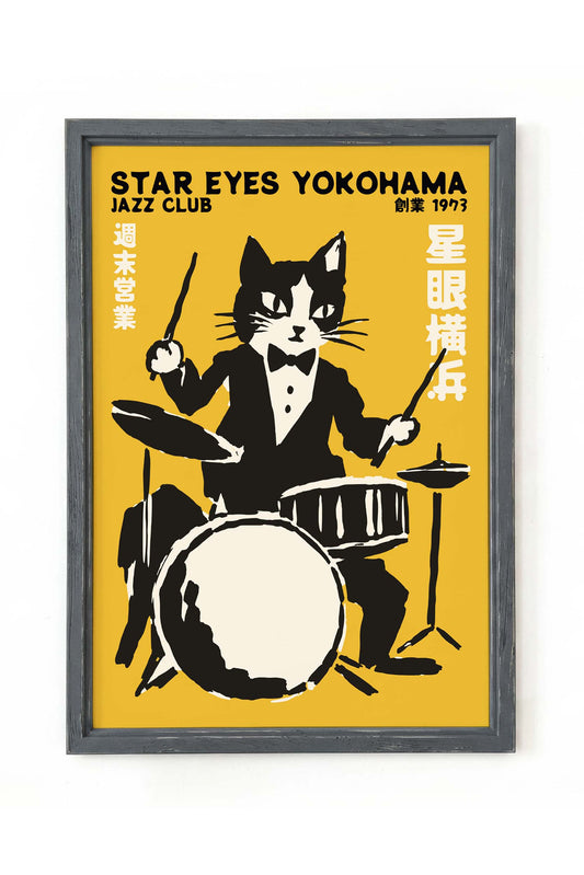 Star Eyes Yokohama Jazz Poster