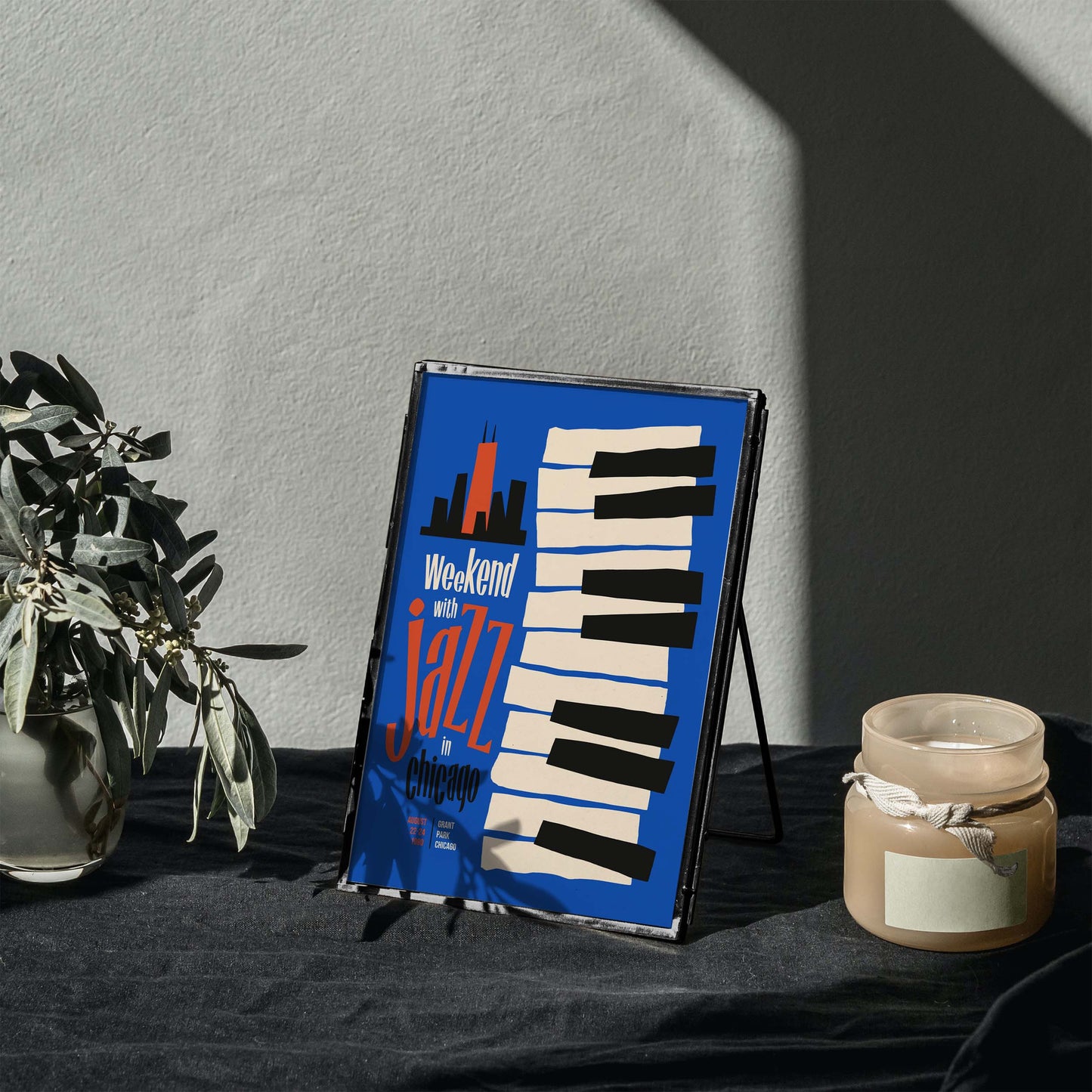 Chicago Jazz Piano Poster Print