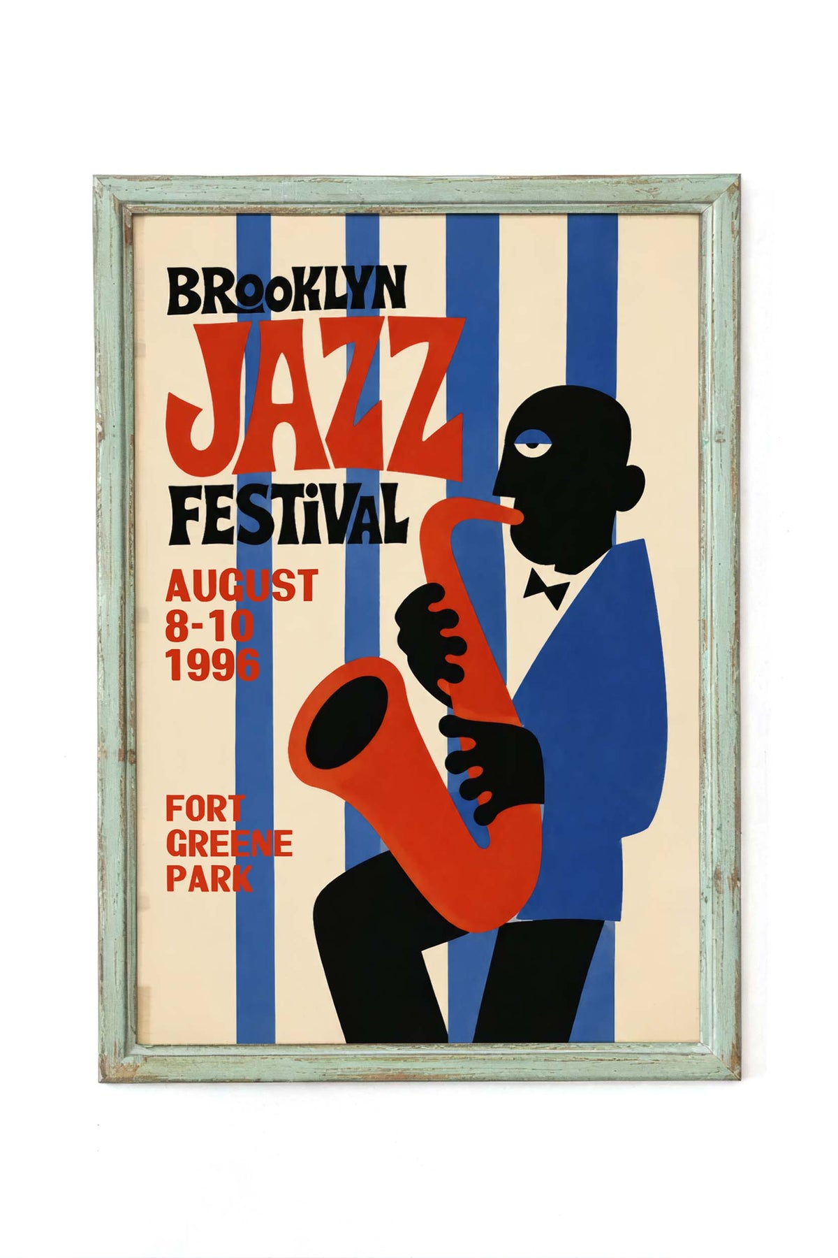 Brooklyn Jazz Festival Saxophone Poster