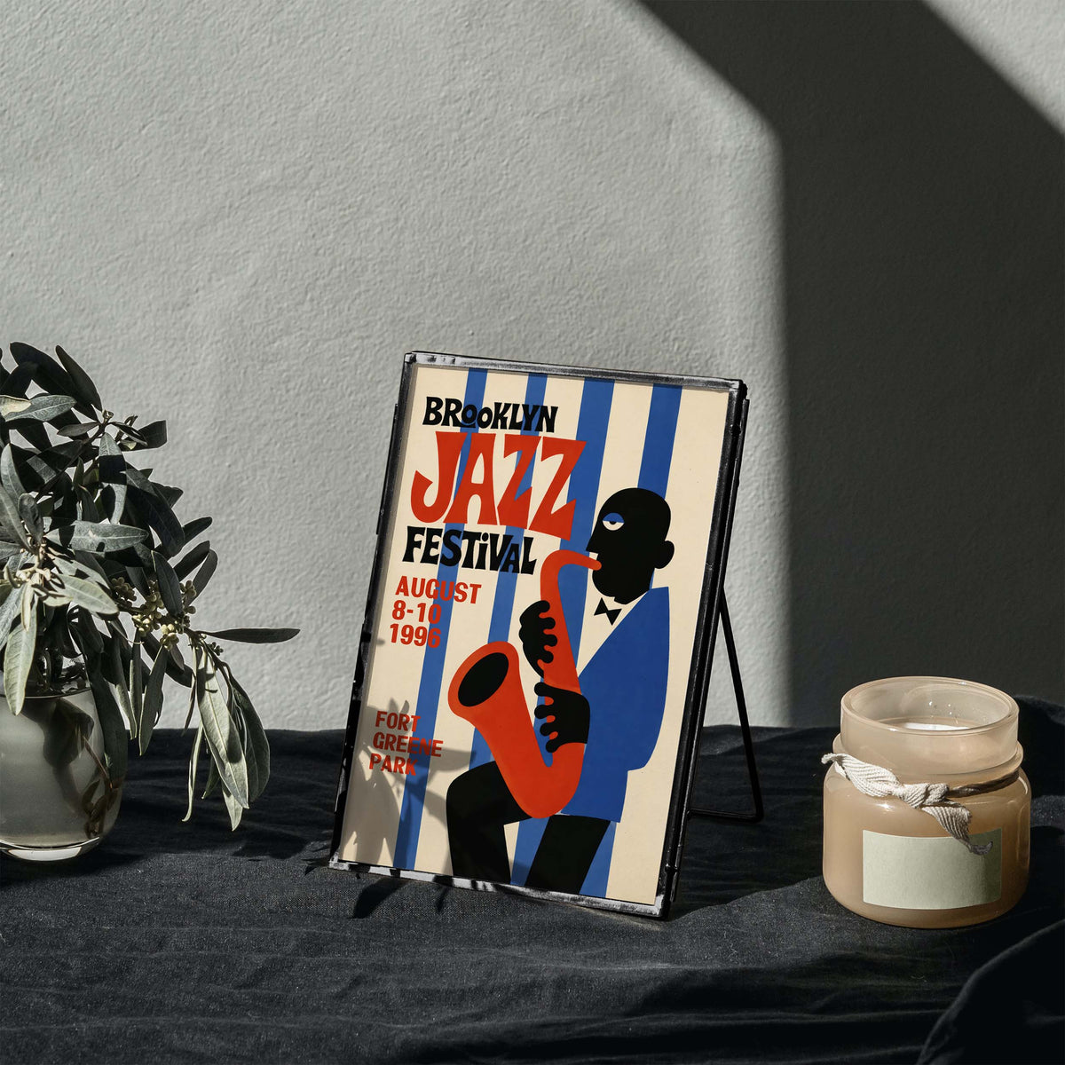 Brooklyn Jazz Festival Saxophone Poster