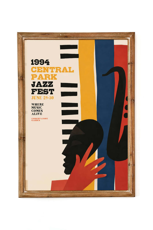 Central Park Jazz Festival Poster Print