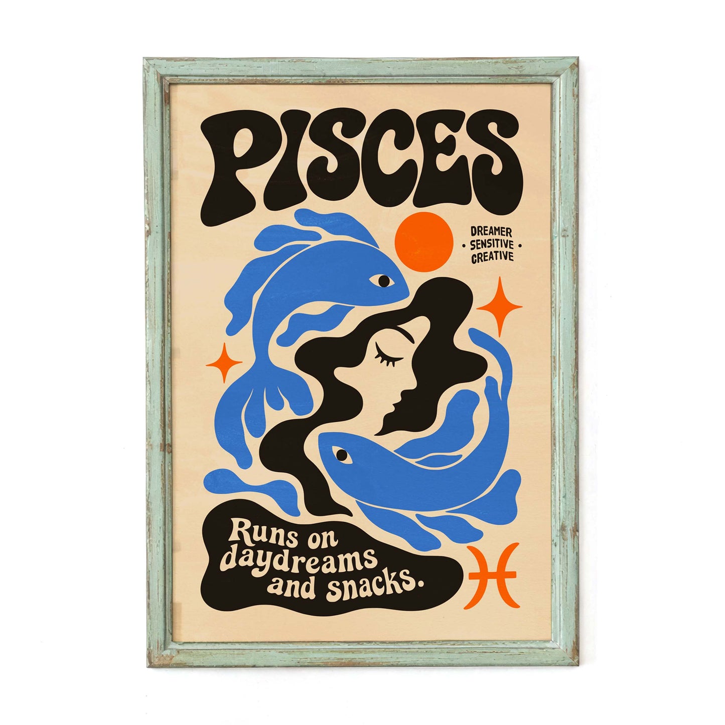 Pisces Zodiac Dreamer Wall Art