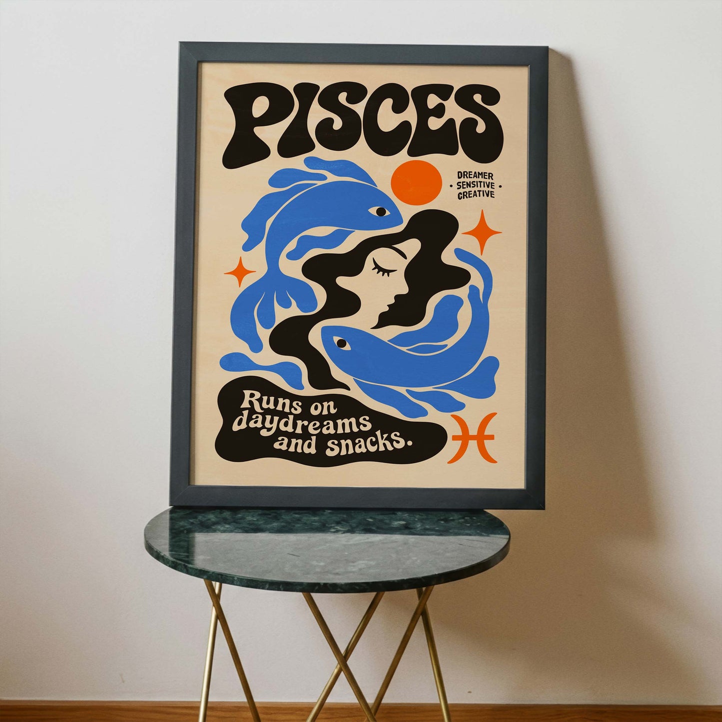 Pisces Zodiac Dreamer Wall Art
