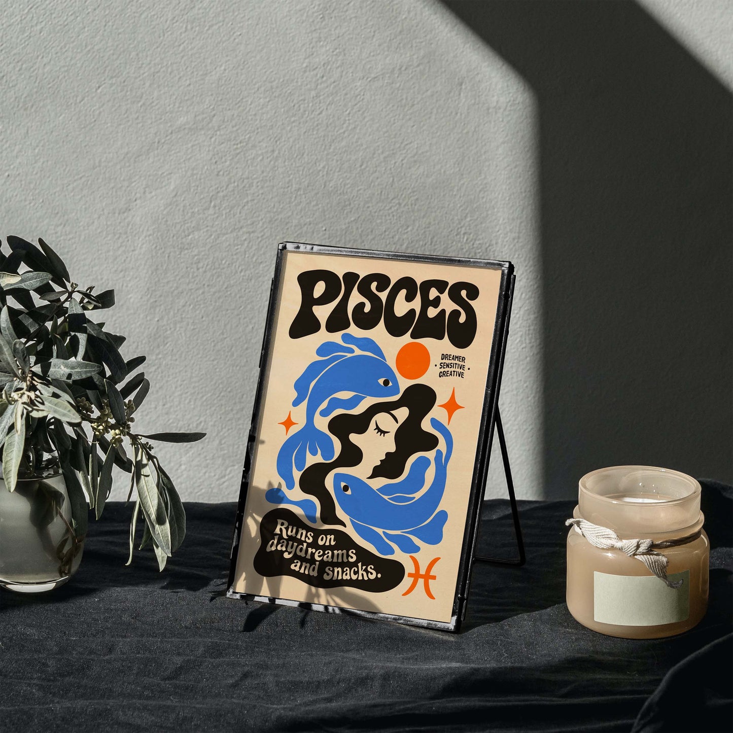 Pisces Zodiac Dreamer Wall Art