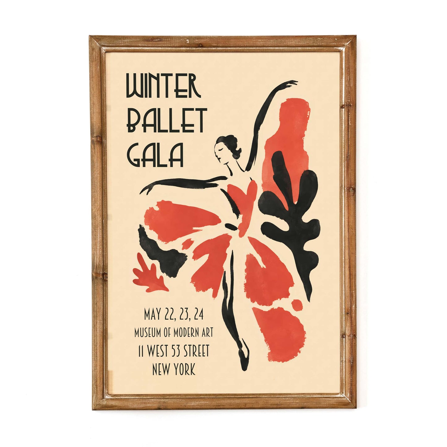 Winter Ballet Gala Poster For Living Room