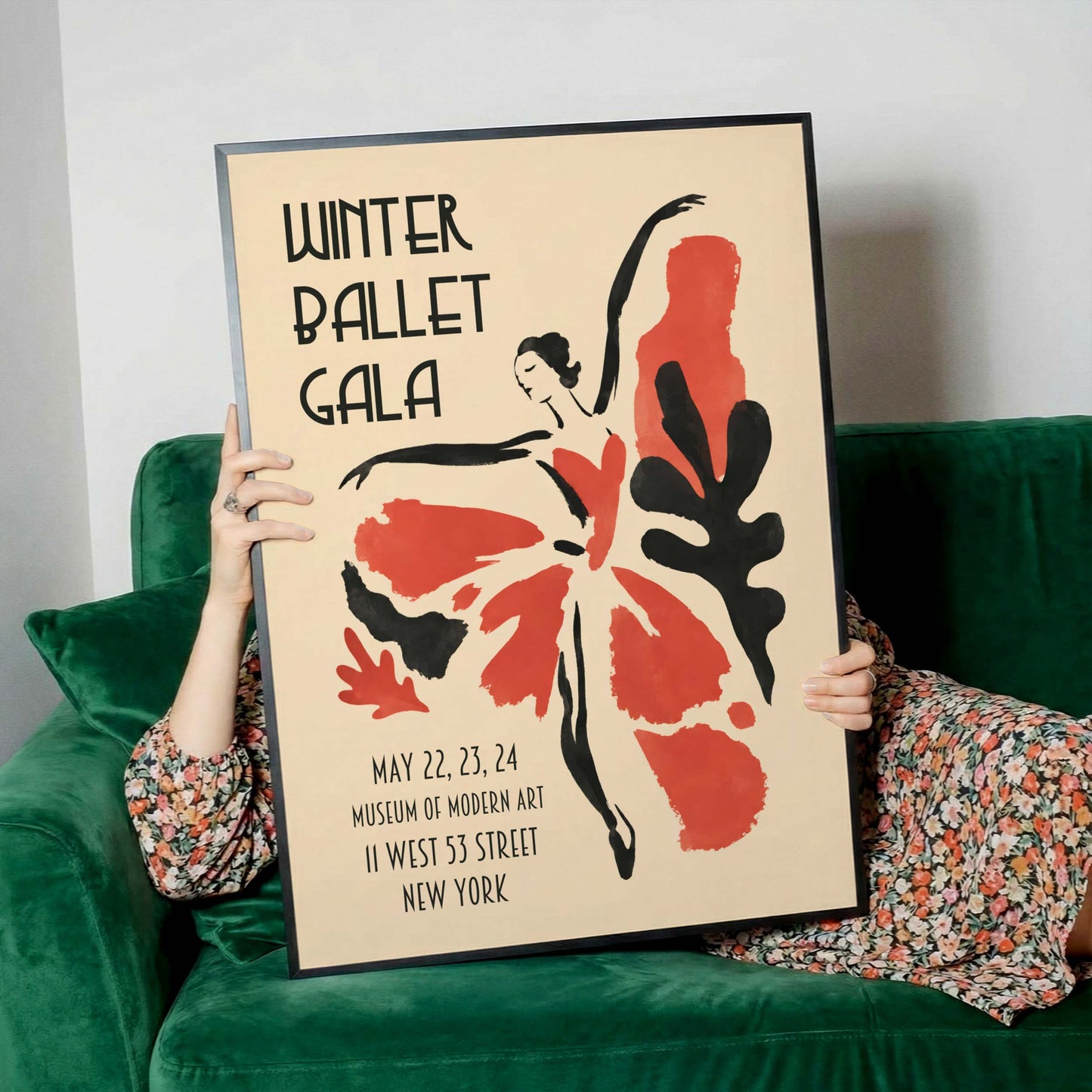 Winter Ballet Gala Poster For Living Room