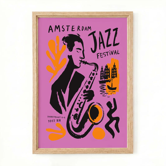 Amsterdam Jazz Festival Poster For Music Room