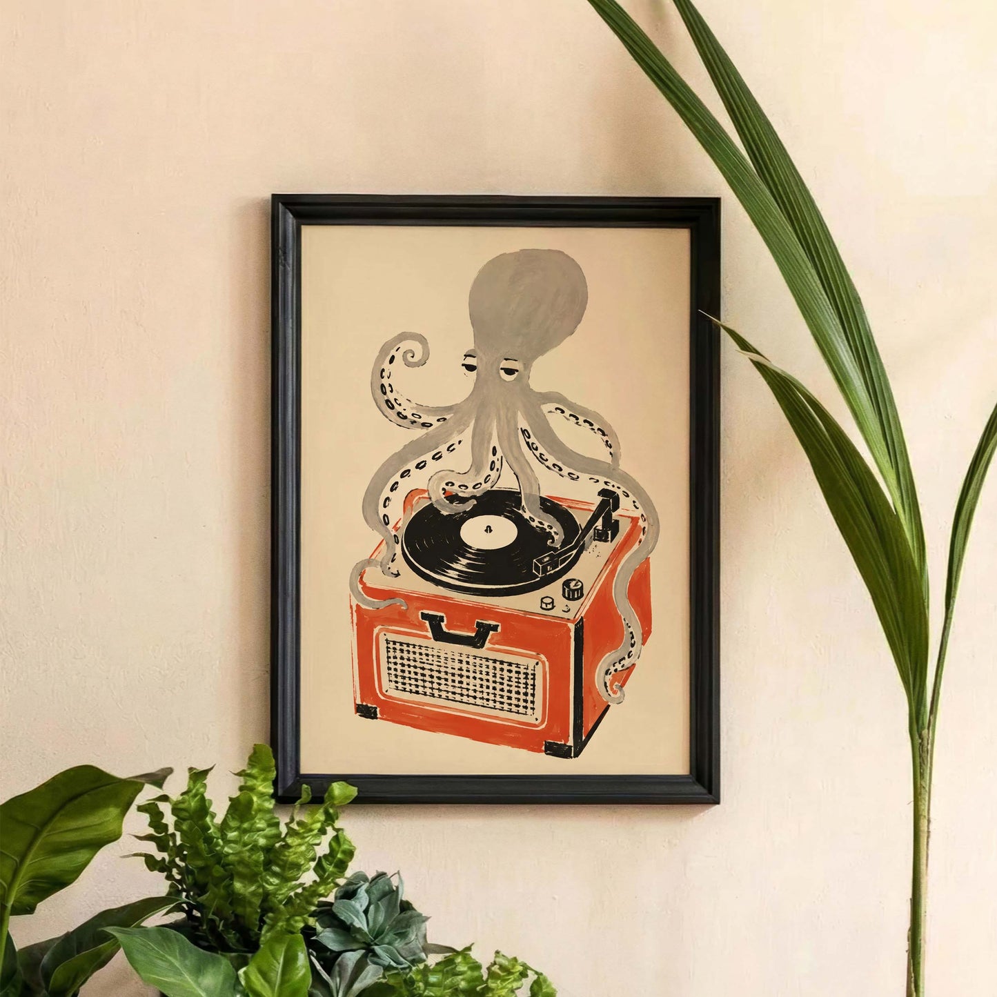 Octopus Music Room Print