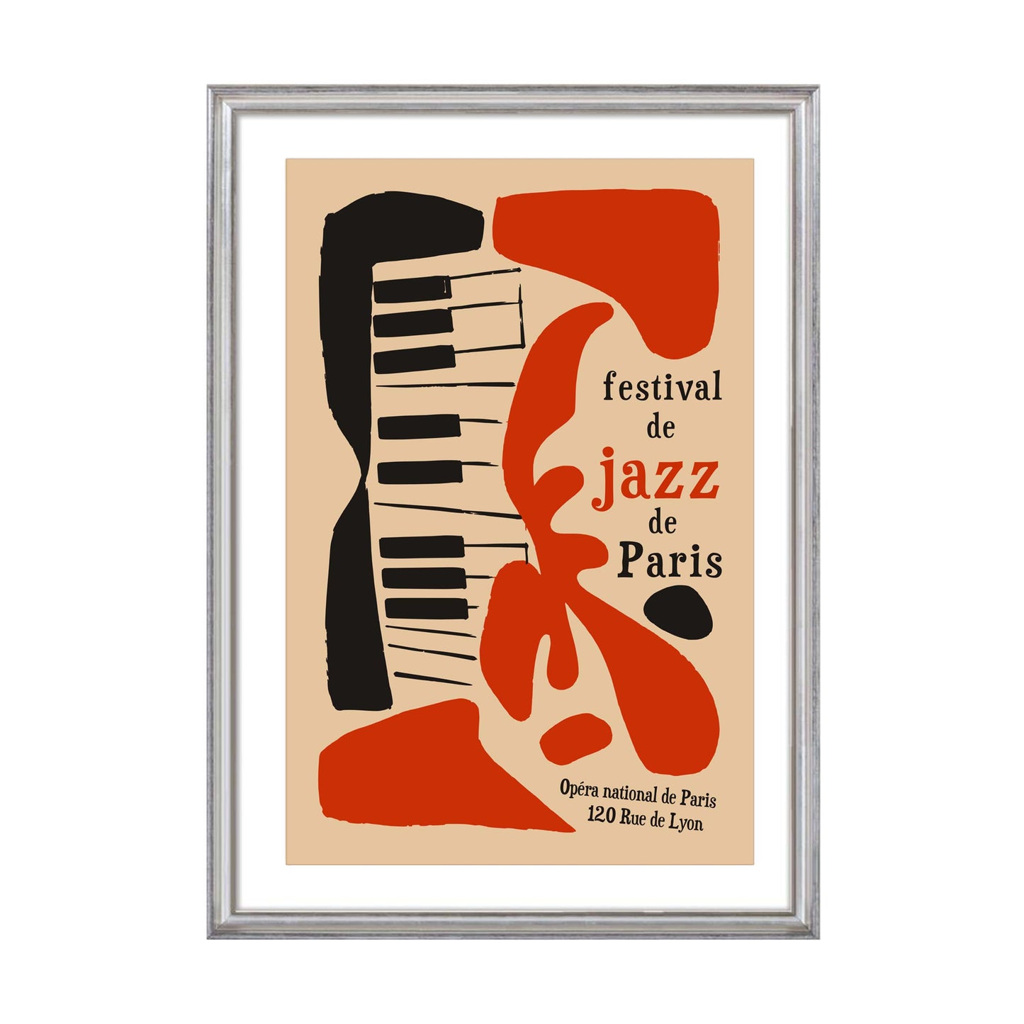 Paris Jazz Festival Poster For Music Room