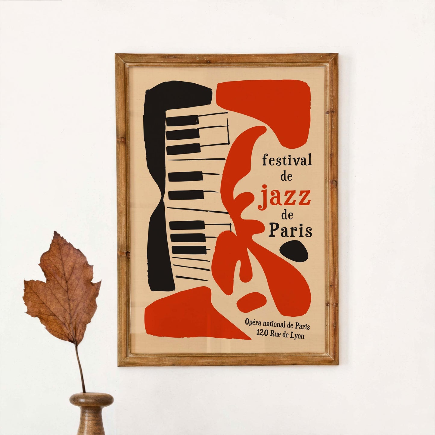 Paris Jazz Festival Poster For Music Room