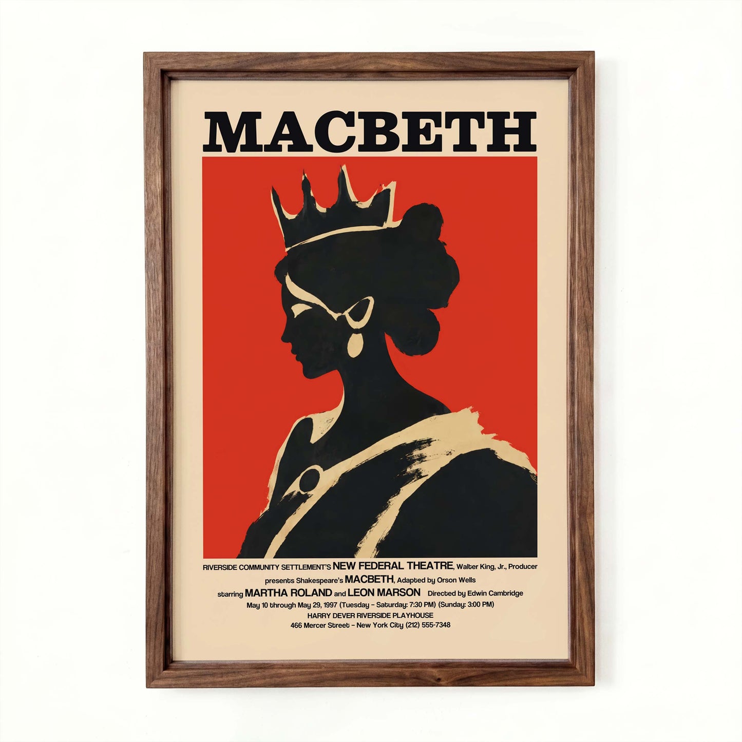 Macbeth Theatre Room Print