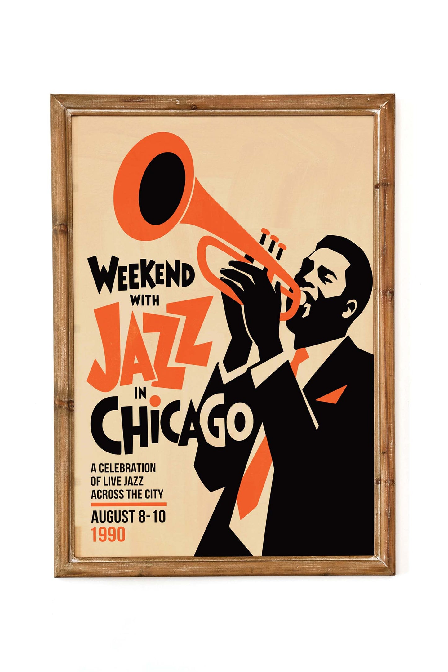 Weekend Jazz Chicago Trumpet Poster
