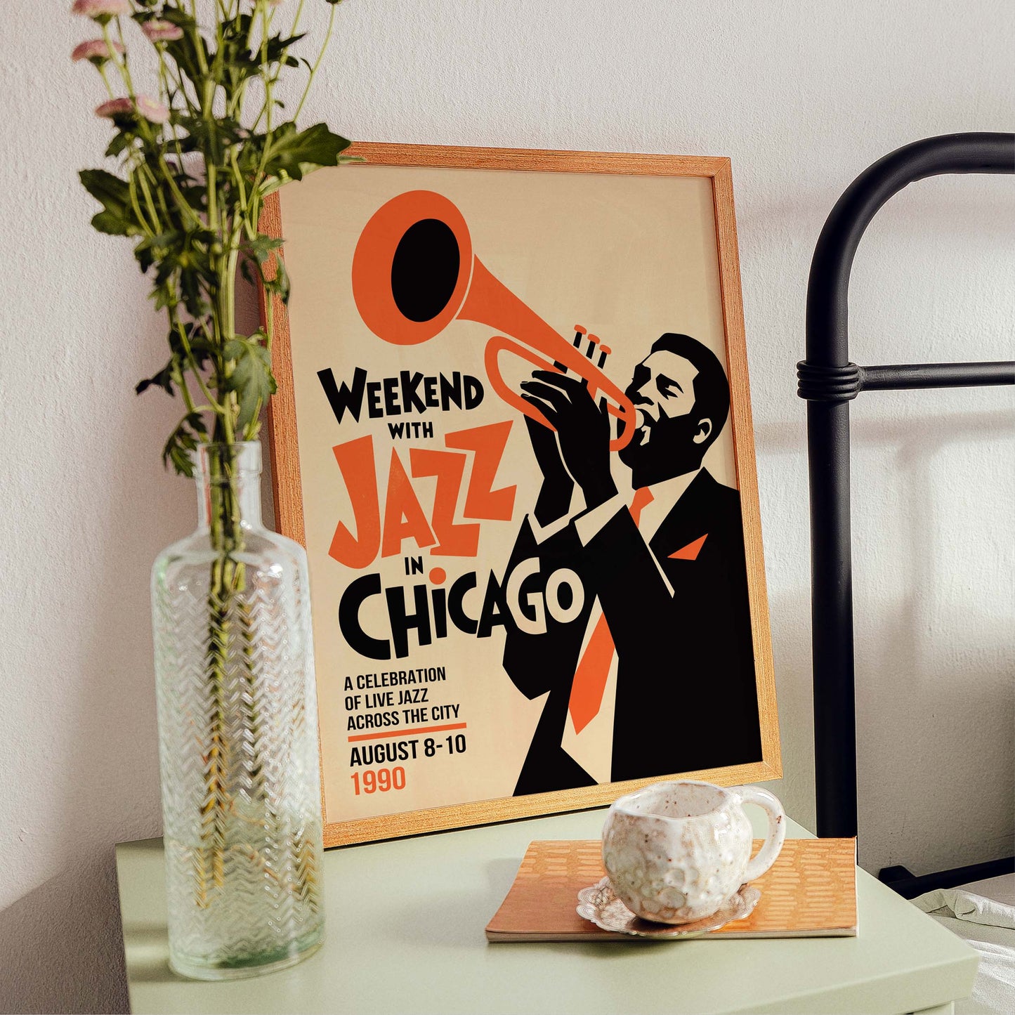 Weekend Jazz Chicago Trumpet Poster
