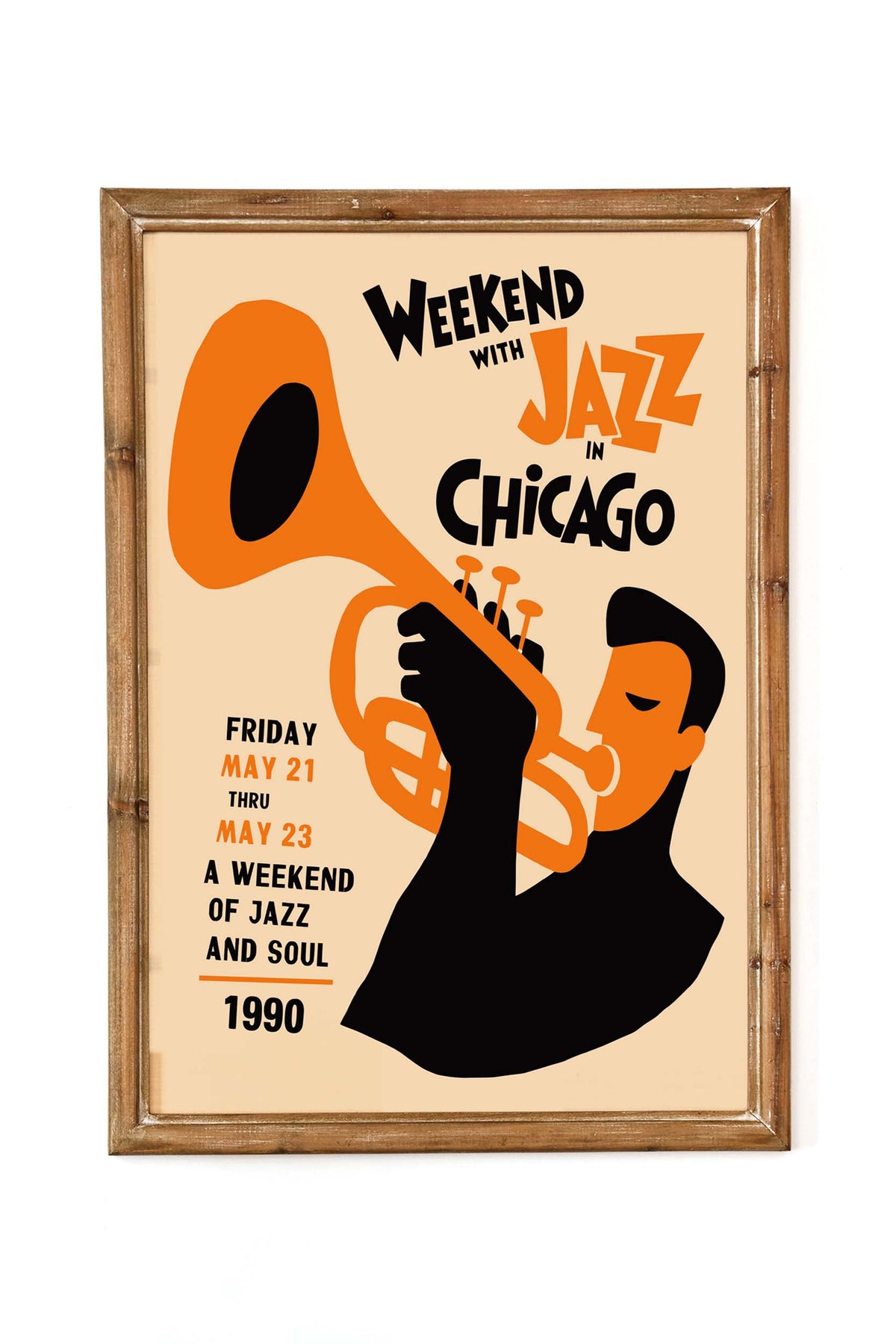 Chicago Jazz Trumpet Poster Print
