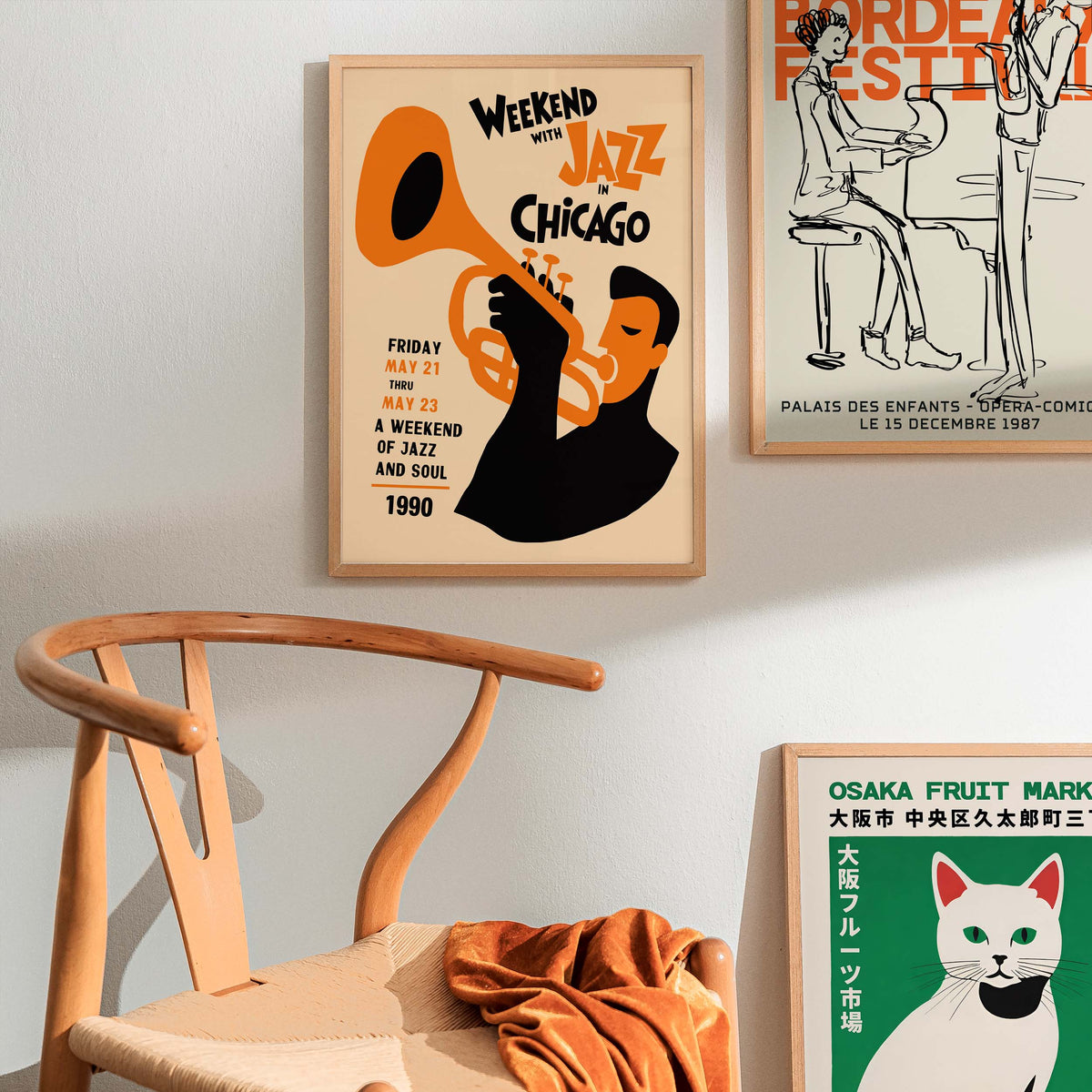 Chicago Jazz Trumpet Poster Print