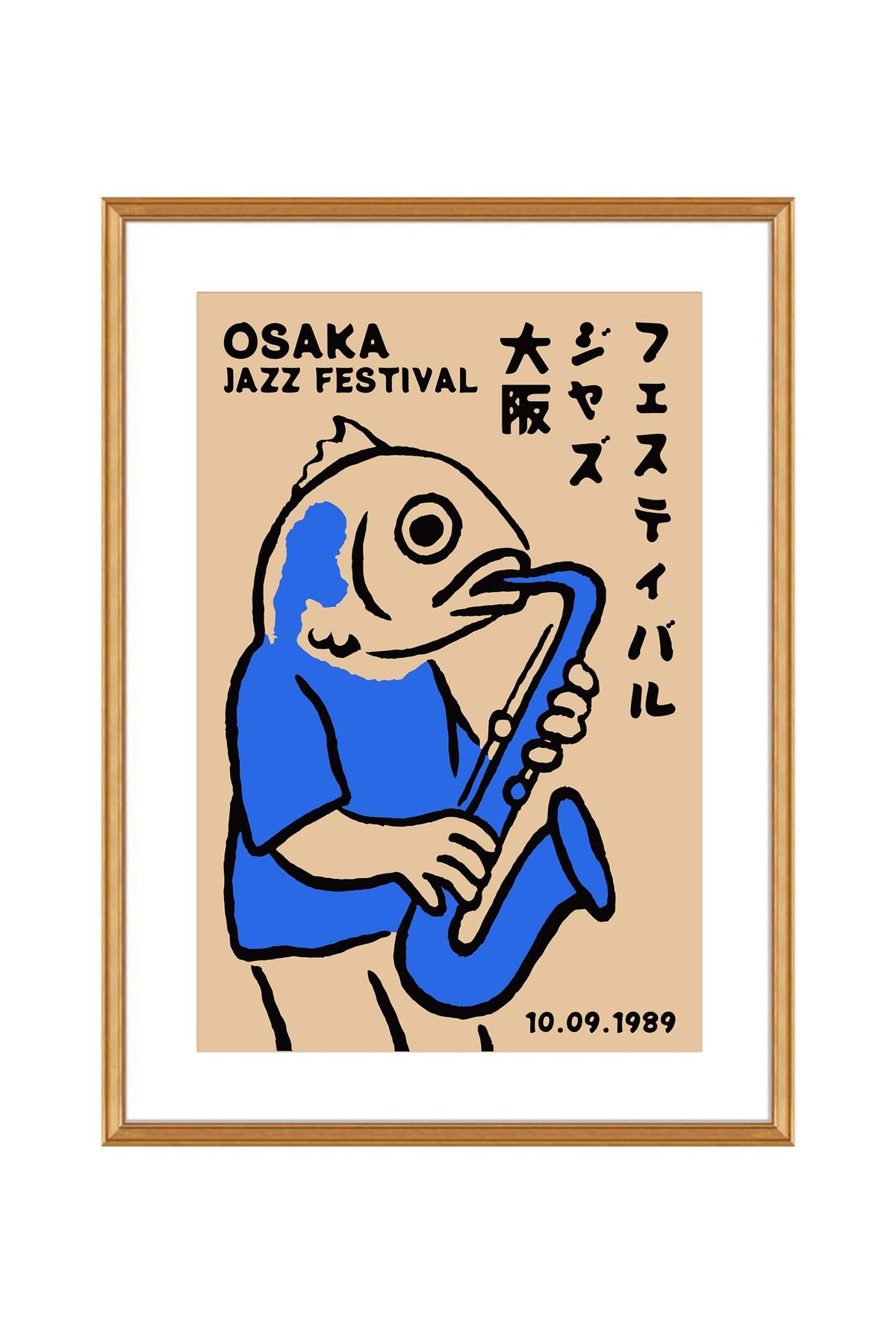 Osaka Jazz Festival Saxophone Poster