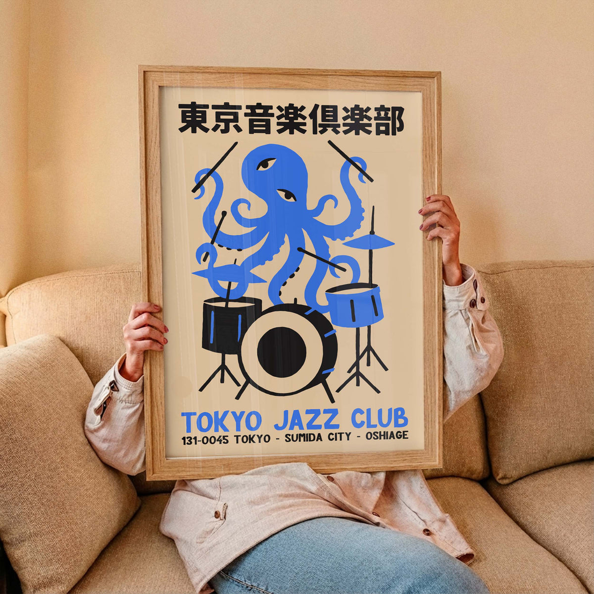 Tokyo Jazz Club Octopus Print