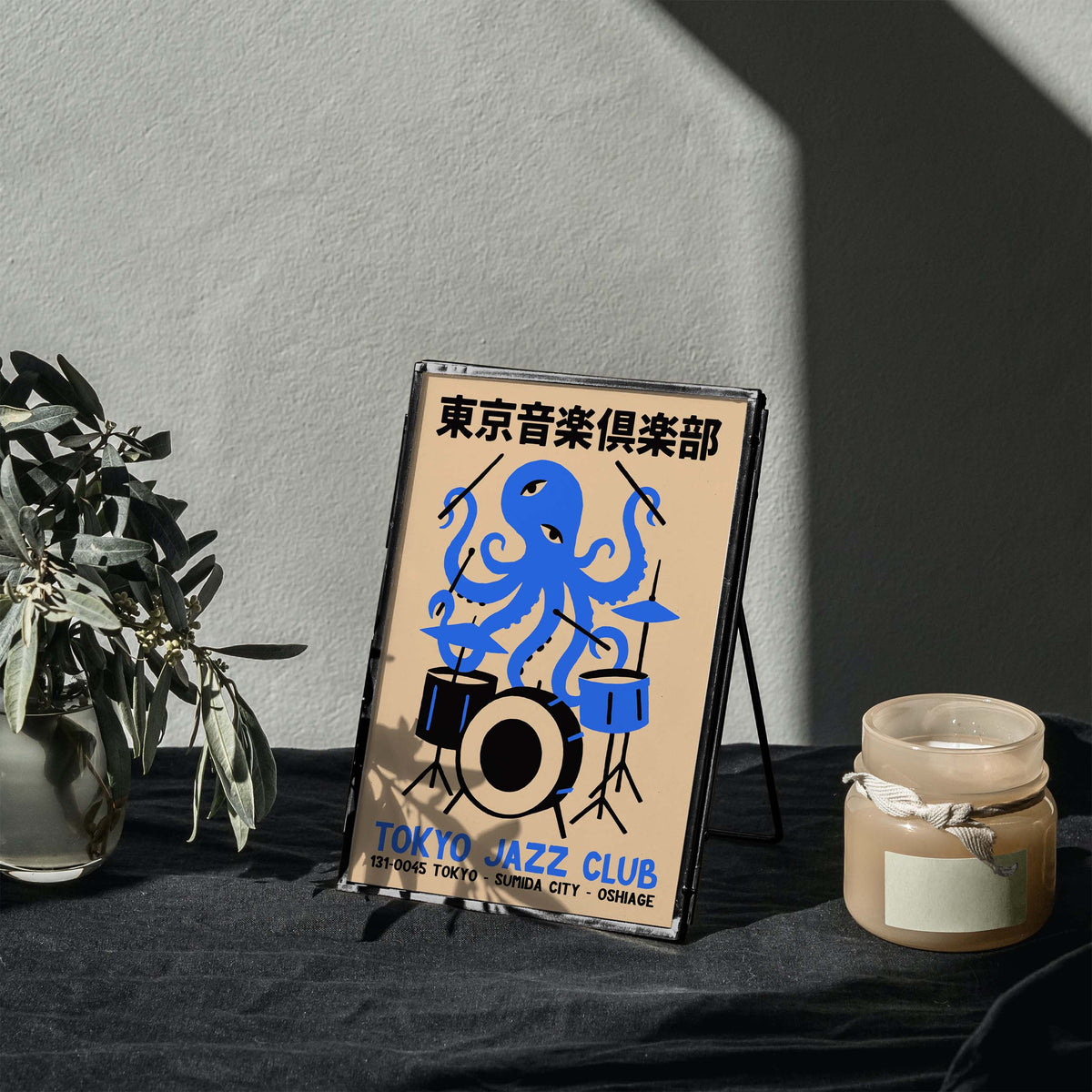 Tokyo Jazz Club Octopus Print