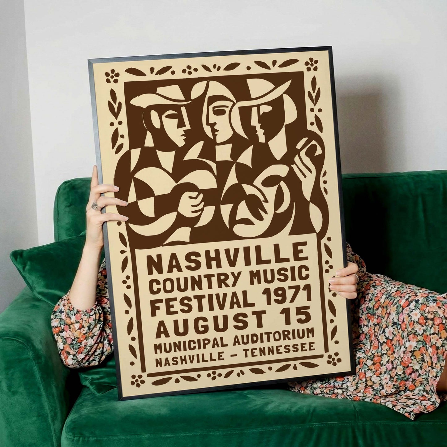 Nashville Country Folk Poster