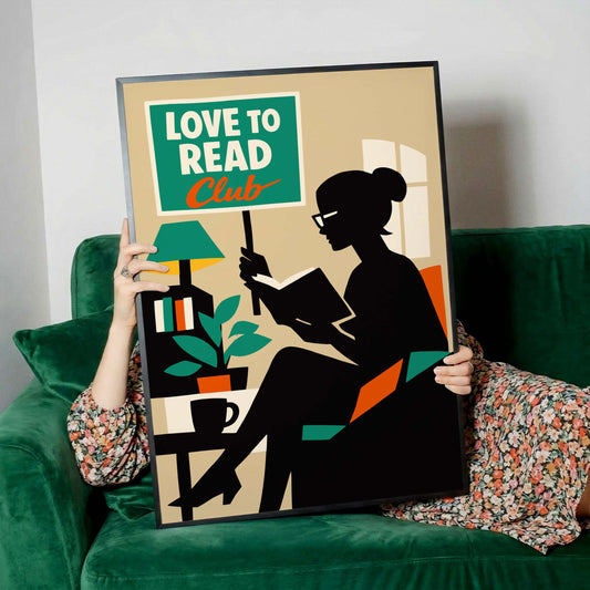 Reading Club Interior Poster