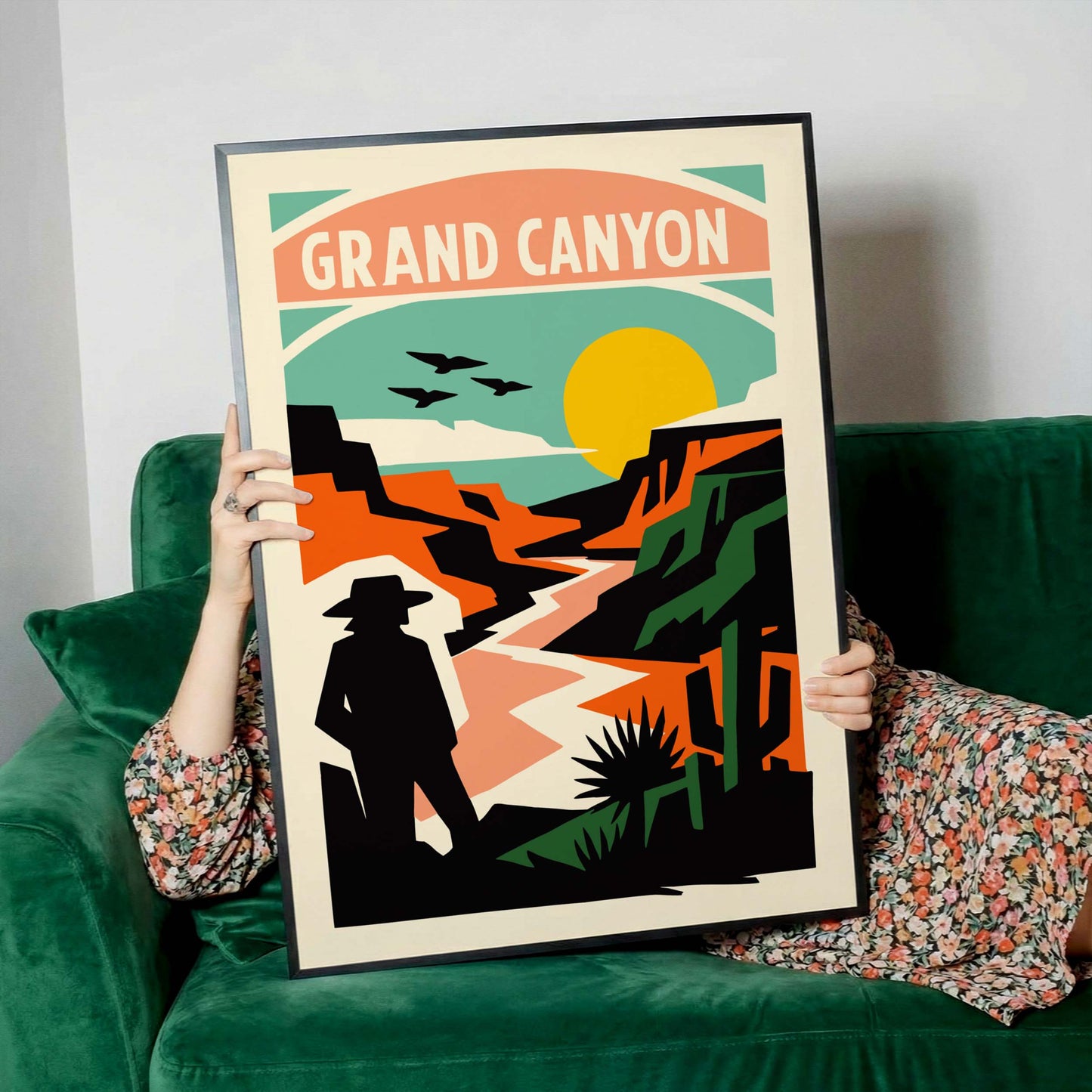 Grand Canyon Sunset Travel Poster