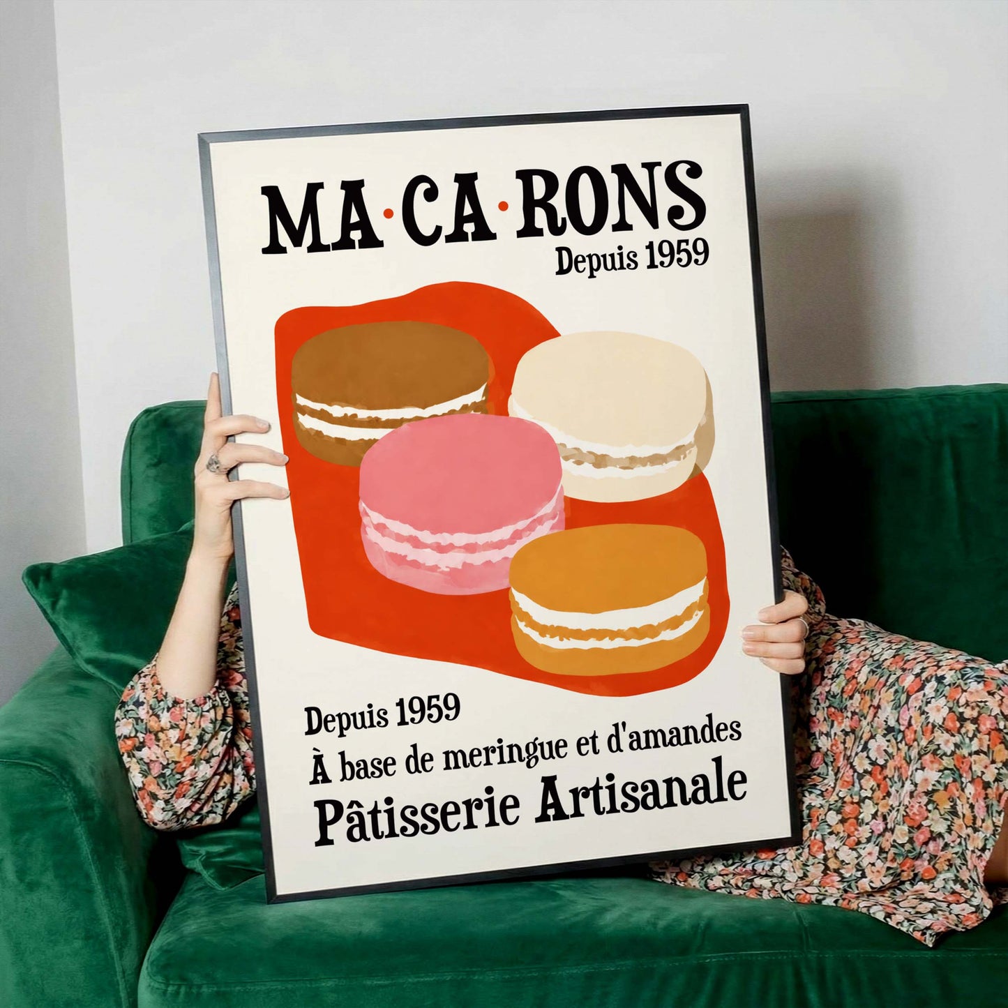 French Macarons Poster Print
