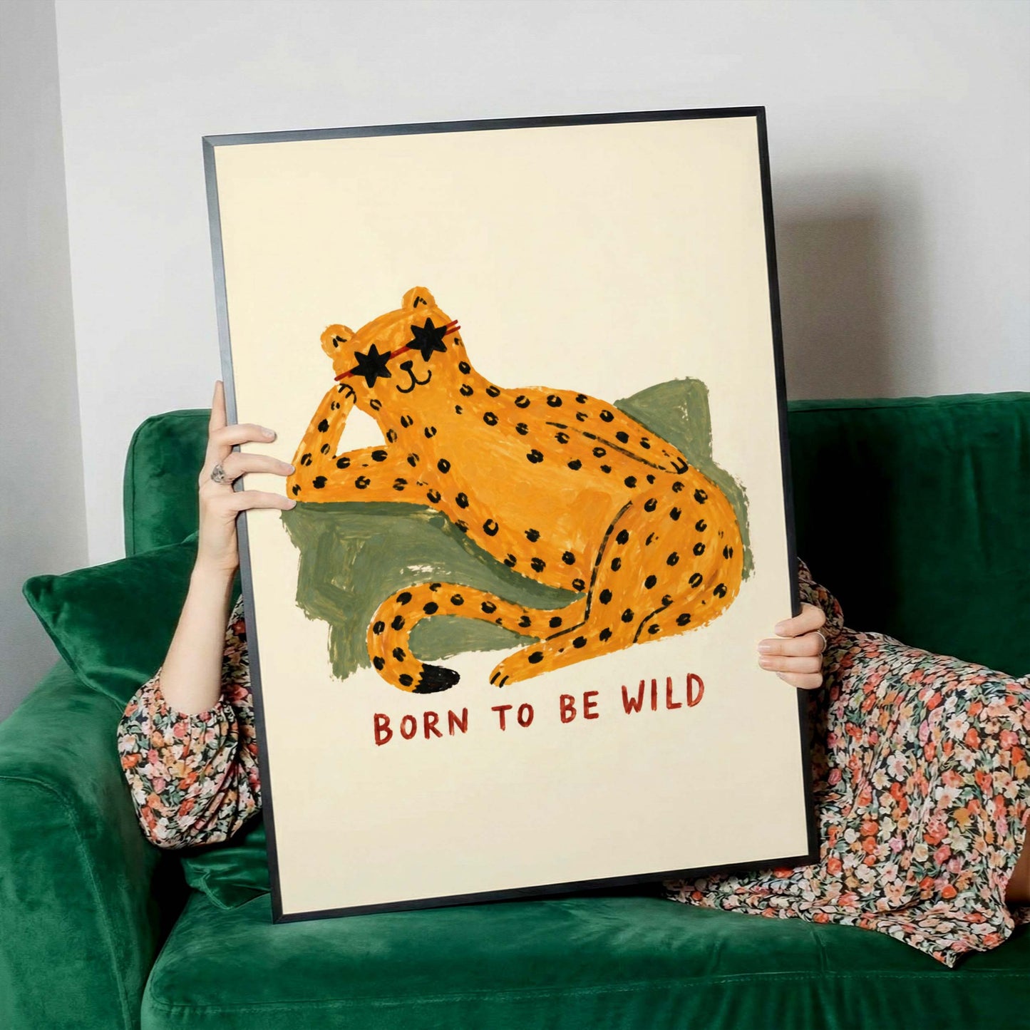Fancy Leopard Quote Wall Art Print