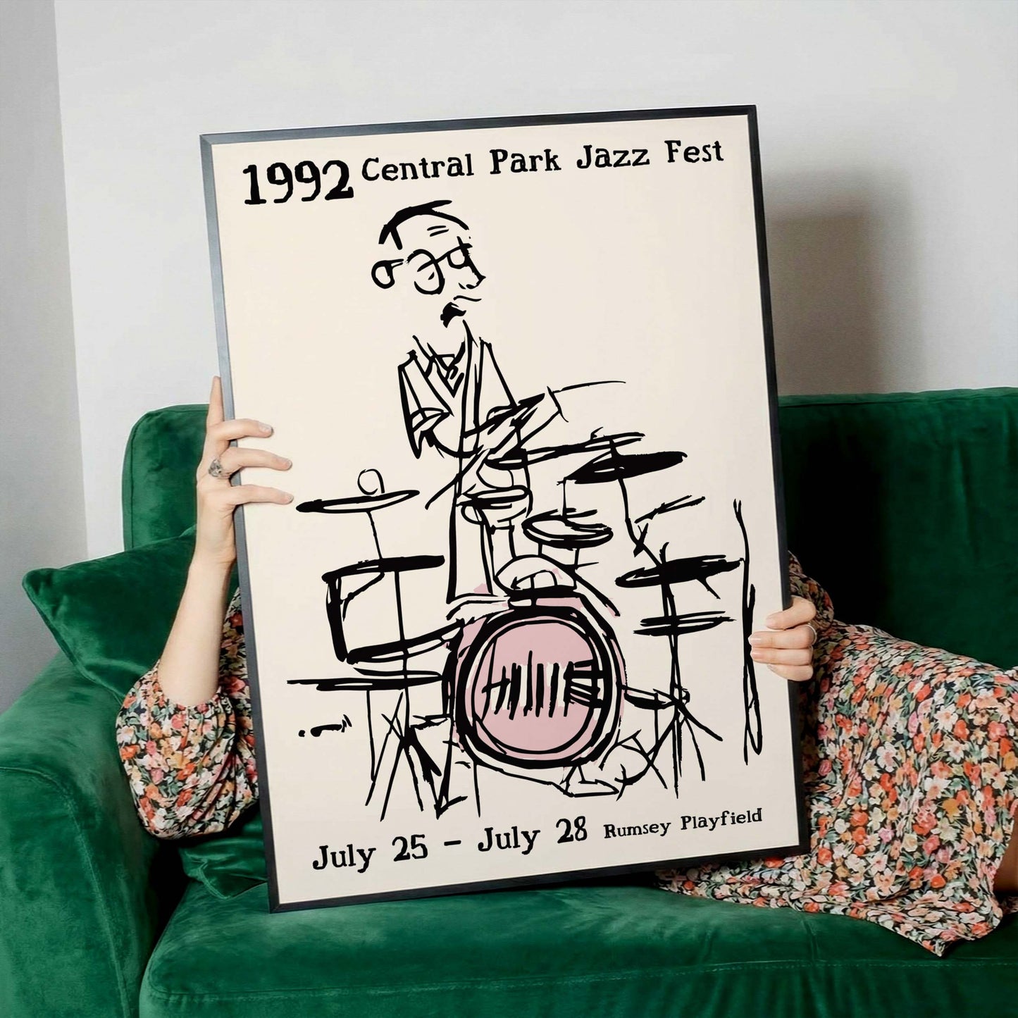 1992 Central Park Jazz Fest Poster