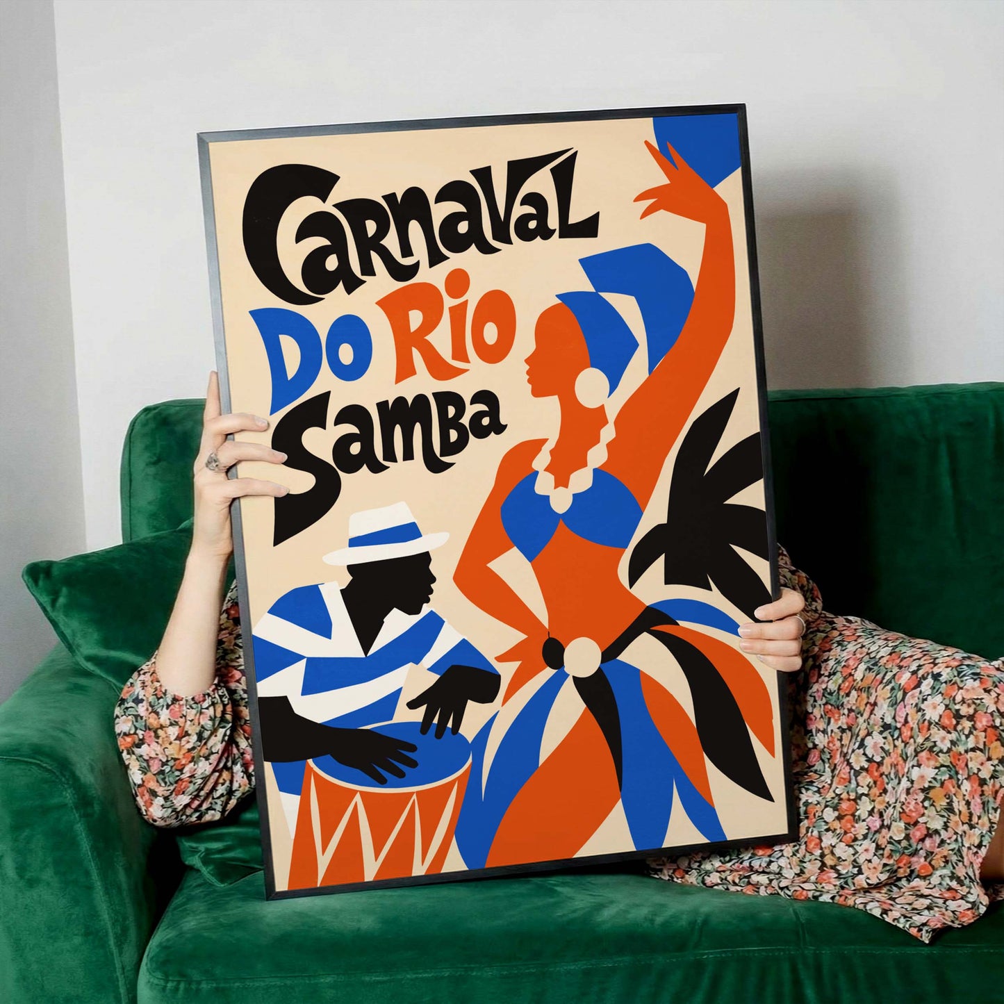 Carnaval Rio Samba Festival Living Room Print