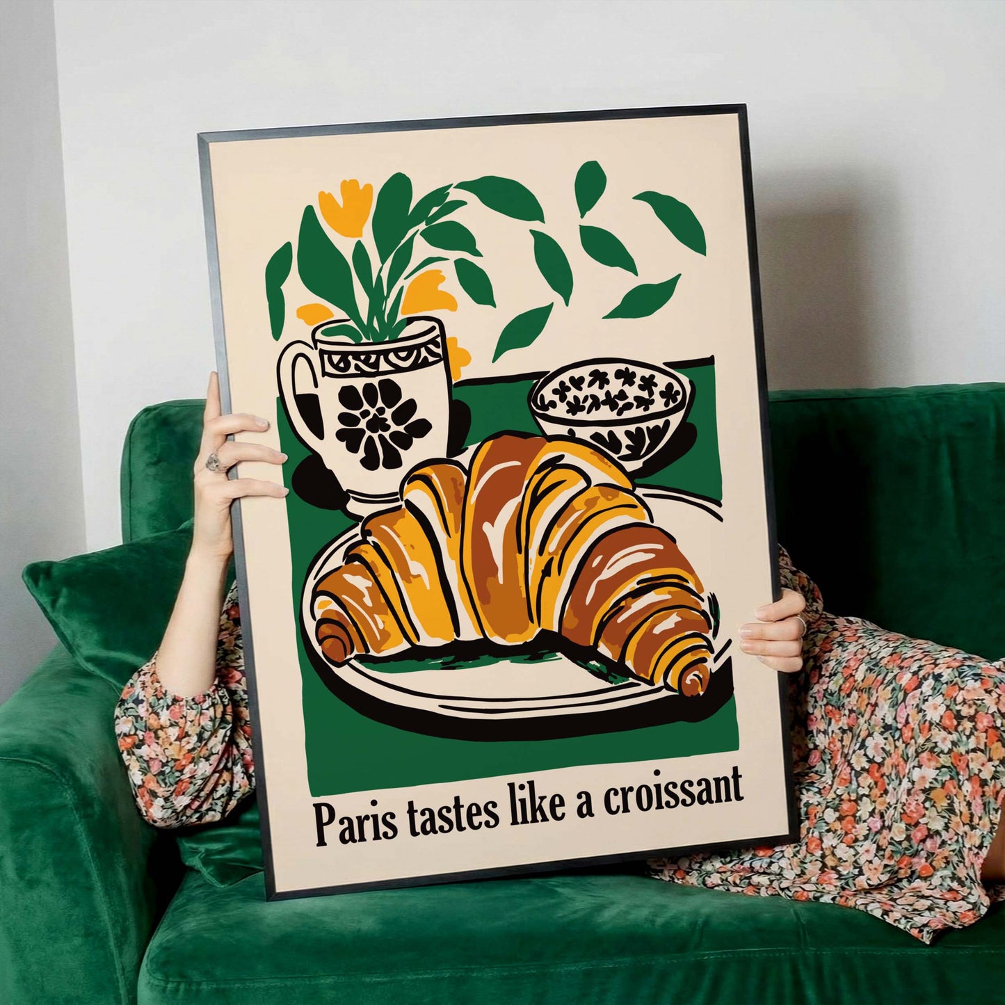 Paris Croissant Kitchen Print