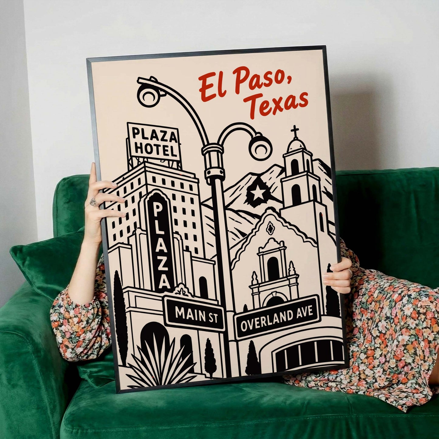 El Paso Texas Travel Poster