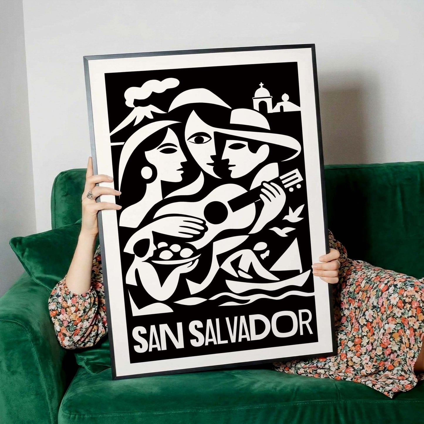 San Salvador Travel Poster Print